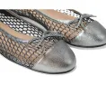 Балетки Meadow от French Sole из металлизированной кожи с плетеным узором
