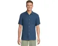 Рубашка Faherty Short Sleeve Palma Linen Shirt из 100% льна с накладным карманом