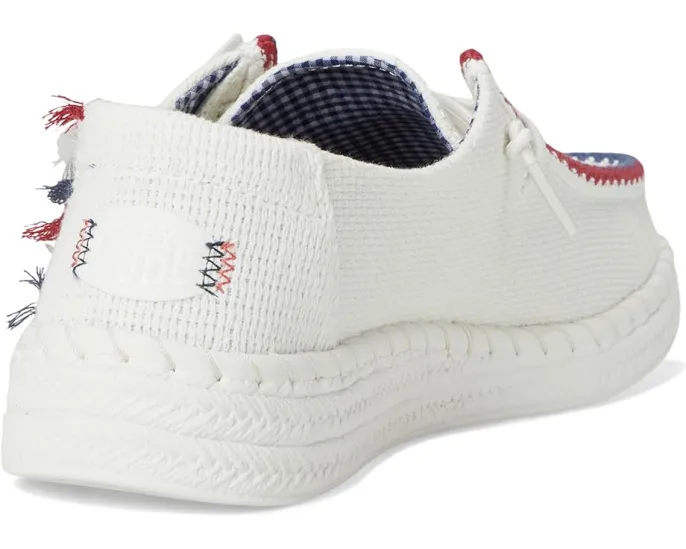 Кроссовки Hey Dude Wendy Espadrille Americana с круглым носком и стелькой с эффектом памяти