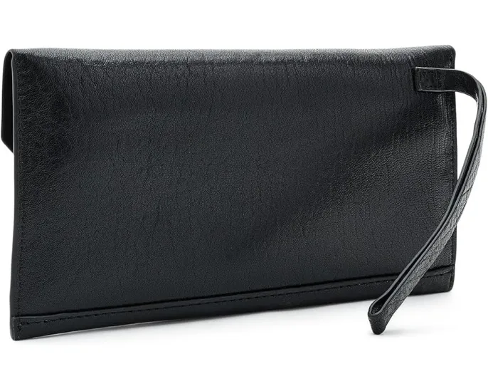 Косметичка Ursa Grain Pouch из зернёной кожи с ремешком от AllSaints