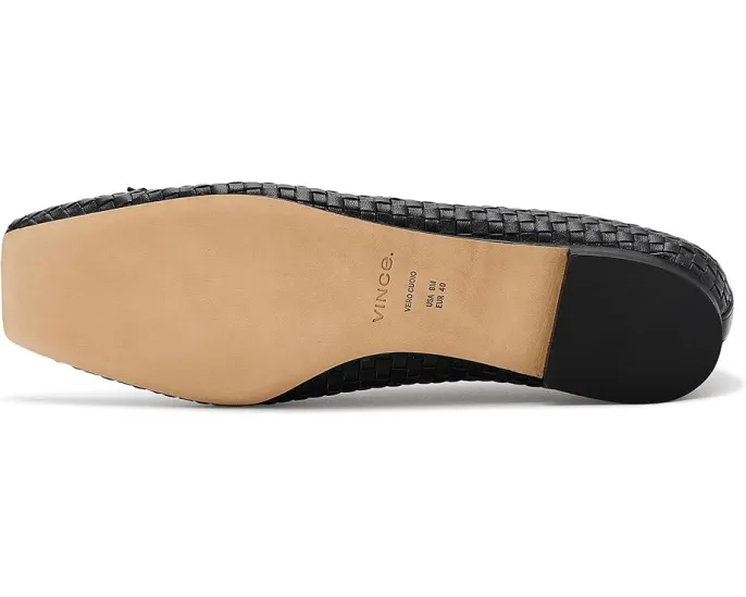 Балетки Vince Darla с плетеным верхом и квадратным носком