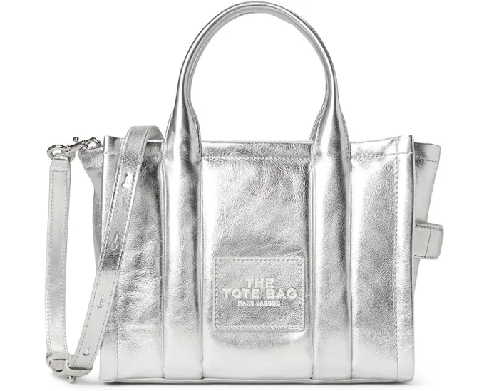 Маленькая сумка-тоут Marc Jacobs The Small Tote с логотипом и съемным ремнем