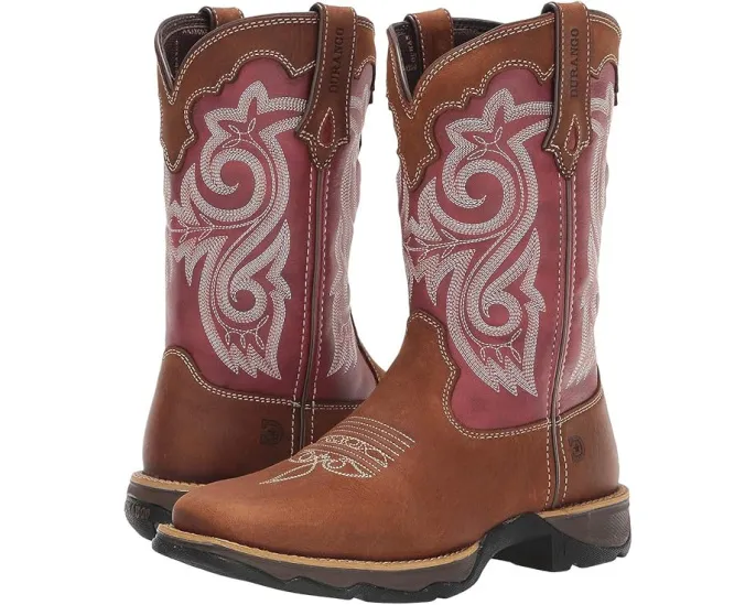 Ковбойские сапоги Durango Lady Rebel 10 дюймов с квадратным носком