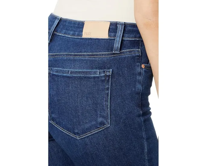 Джинсы Paige Cindy с высокой посадкой и рваным краем из эластичного денима