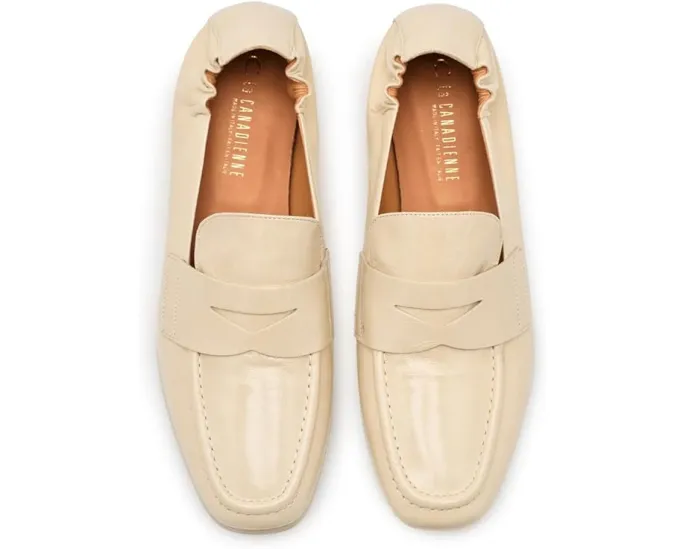 Лоферы Kitson из галечной кожи с резиновой подошвой Vibram