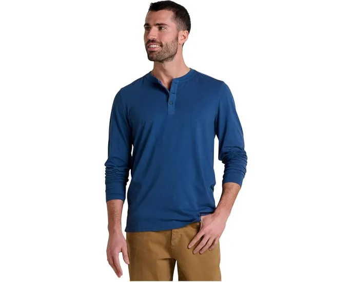 Хенли Toad&Co Primo Long Sleeve Henley с воротником на пуговицах