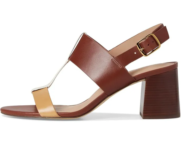 Сандалии Cole Haan Josie T-Strap с квадратным каблуком и регулируемой пряжкой