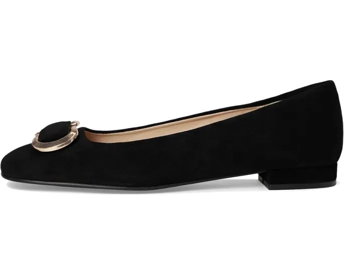 Туфли French Sole Pamela на невысоком каблуке из замши