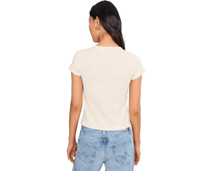 Футболка Lilla P Vintage Little Tee из состаренного слаба укороченного кроя