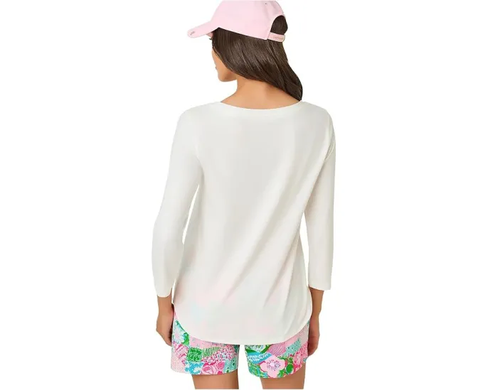 Топ Key West с рукавом 3/4 и лодочкой от Lilly Pulitzer