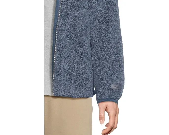 Толстовка UGG Uggbraid с молнией и капюшоном из плюша