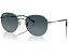 Солнцезащитные очки Ray-Ban 0RB3809 с металлической овальной оправой