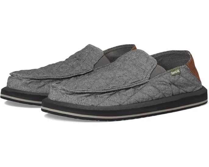 Sanuk Donny Quilted для пляжа с откидным задником и стелькой Soft Top