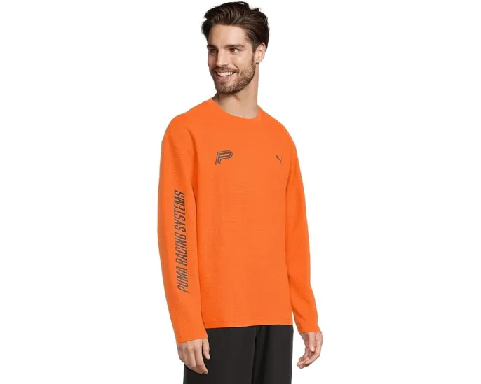 Футболка PUMA Future Archive Waffle с длинными рукавами и ретро-принтом