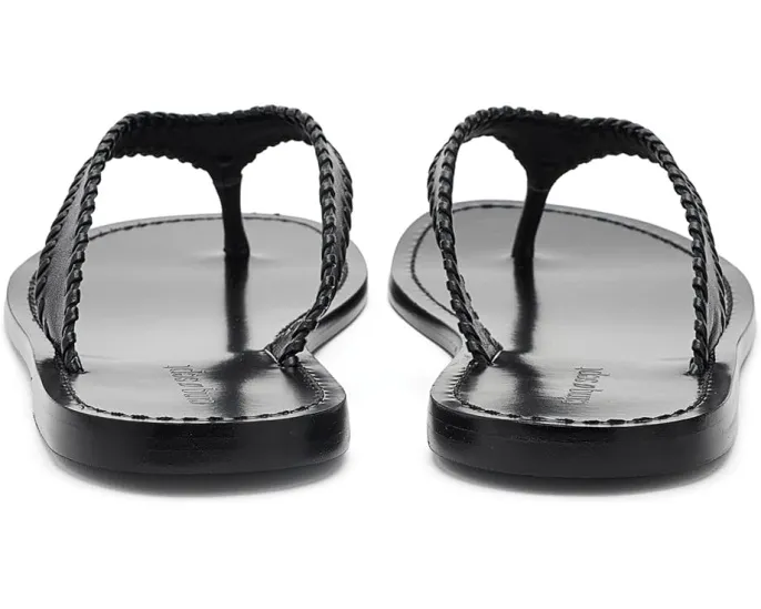 Jessica Leather Sandals от Cinq à Sept кожаные сандалии на плоском ходу