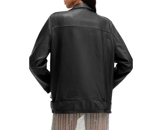 Косуха AllSaints Billie Biker из овечьей кожи с молниями