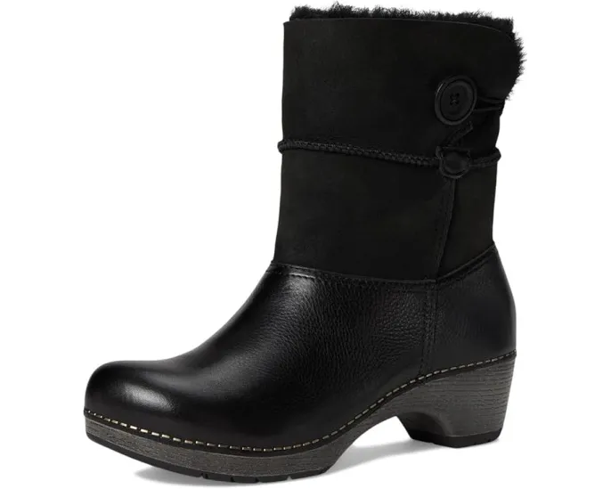 Зимние сапоги Dansko Lillith из замши с овчиной