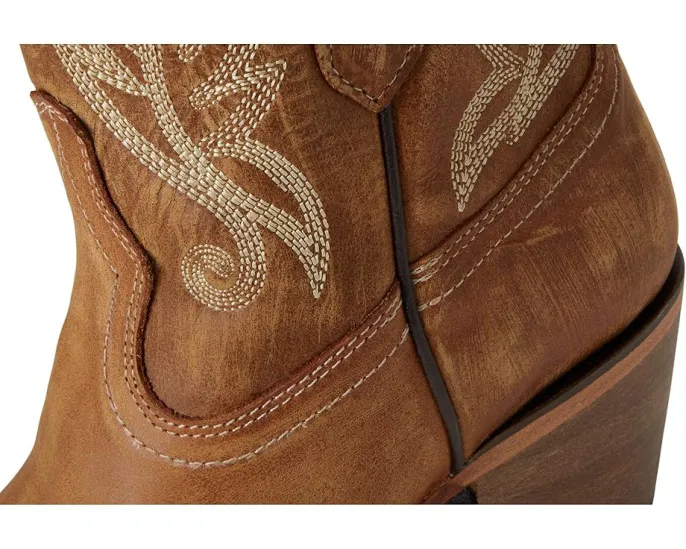 Ботинки Corral Boots A4218 с золотой вышивкой и каблуком кубинского типа