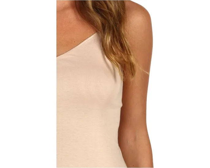 Бесшовный топ на бретелях Cotton Seamless от Hanro с V-образным вырезом