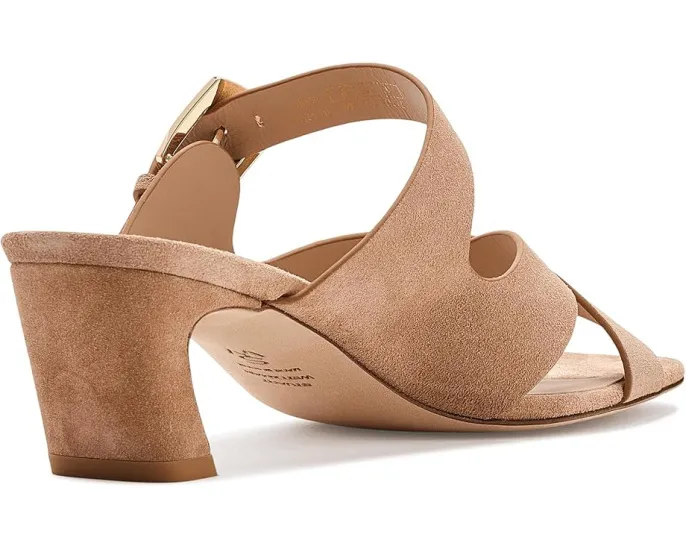Сланцы Stuart Weitzman Sai Slides 50 на устойчивом каблуке с квадратным носком