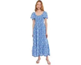 Vineyard Vines Макси-платье с рукавами-крылышками и цветочным принтом