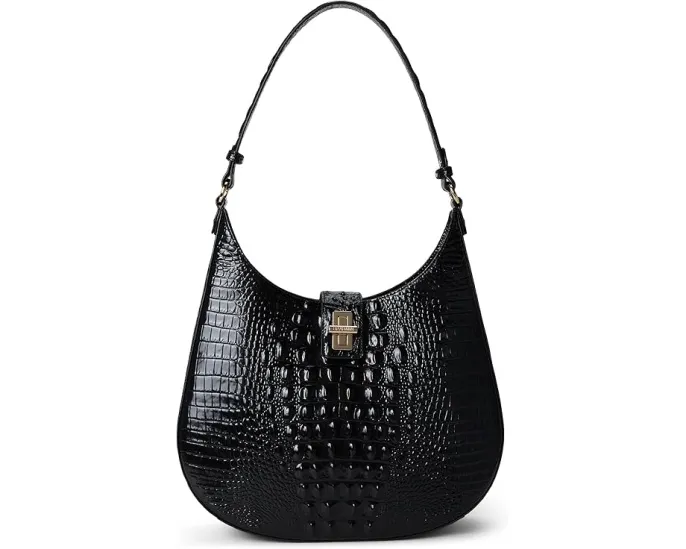 Сумка Brahmin Fallon Slim Shoulderbag через плечо с поворотным замком и карманами