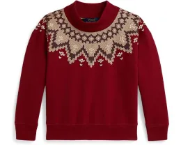 Боксовая толстовка Polo Ralph Lauren Kids с узором Fair Isle