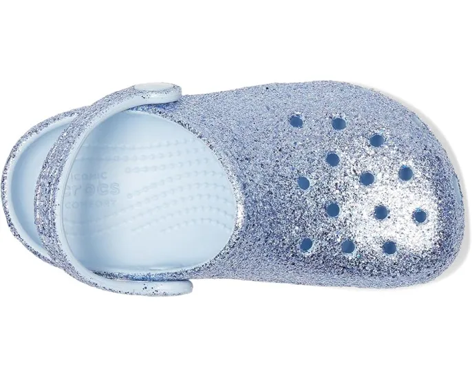 Crocs Classic Glitter Clogs блестящие сабо для малышей