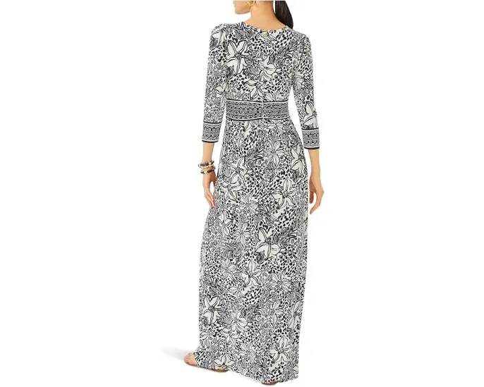 Макси-платье Lilly Pulitzer Roslynne с запахом и плиссированной юбкой