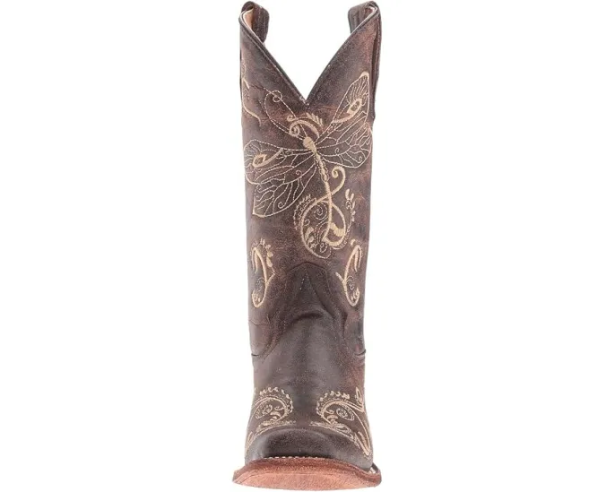 Сапоги Corral Boots L5079 с вышивкой стрекозы и квадратным носком