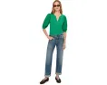 Топ Ronson Knit Top от Lilly Pulitzer с манжетами-буфами и застежкой на пуговицах