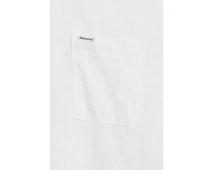 Рубашка Barbour Nelson Short Sleeve Summer Fit из льняной смеси с коротким рукавом