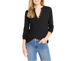 Лонгслив NIC+ZOE в стиле хенли из хлопка и модала