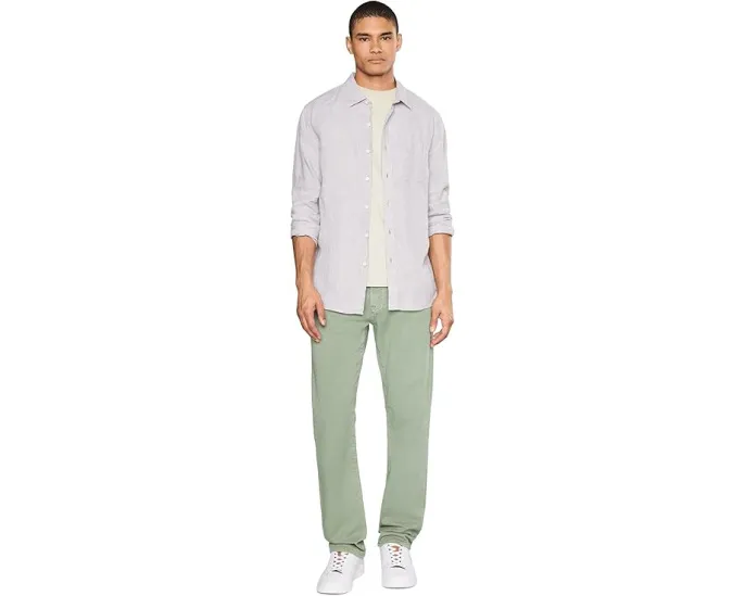 Тонкие прямые брюки Everett Sulfur Spruce Green с эластаном от AG Jeans