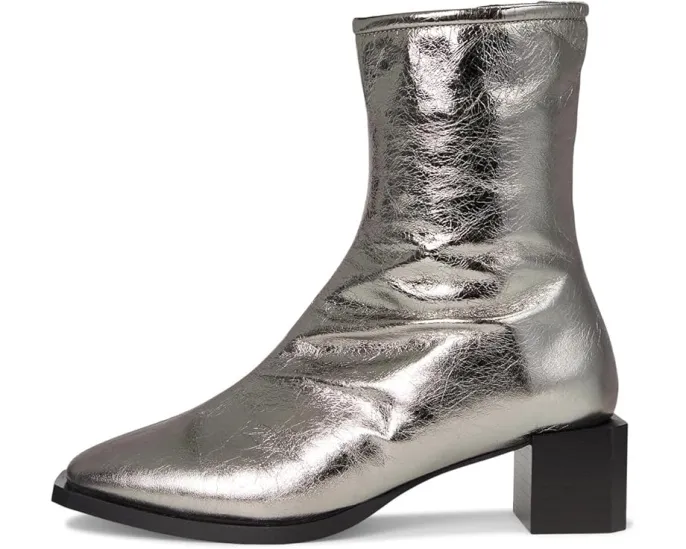 Металлические ботильоны AllSaints Avril с квадратным носком и молнией