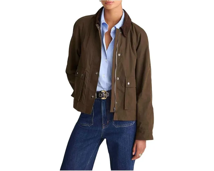 Madewell куртка пожарного из вощеного хлопка