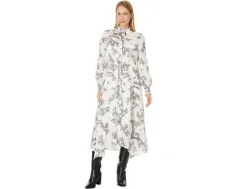 Платье AllSaints Skye с цветочным принтом, длинными рукавами и поясом
