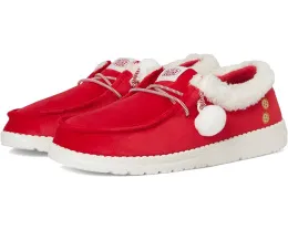 Кроссовки Hey Dude Wendy Mrs Claus слип-он с эластичными шнурками и округлым носком