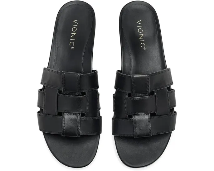 Сандалии VIONIC Glendora на платформе с плетеным верхом и технологичной стелькой