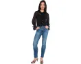 Джинсы Mari Mid-Rise Slim Straight с прямой средней посадкой в цвете Charmed от AG Jeans