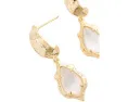 Серьги-гвоздики Kendra Scott Adriana с фигурной рамкой в виде ракушки