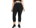 Леггинсы Nike Pro Crop с логотипом на поясе и эластичной тканью