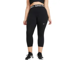 Леггинсы Nike Pro Crop с логотипом на поясе и эластичной тканью