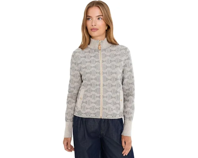 Жакет NIC+ZOE Petite Dapper Swirl Knit с узором