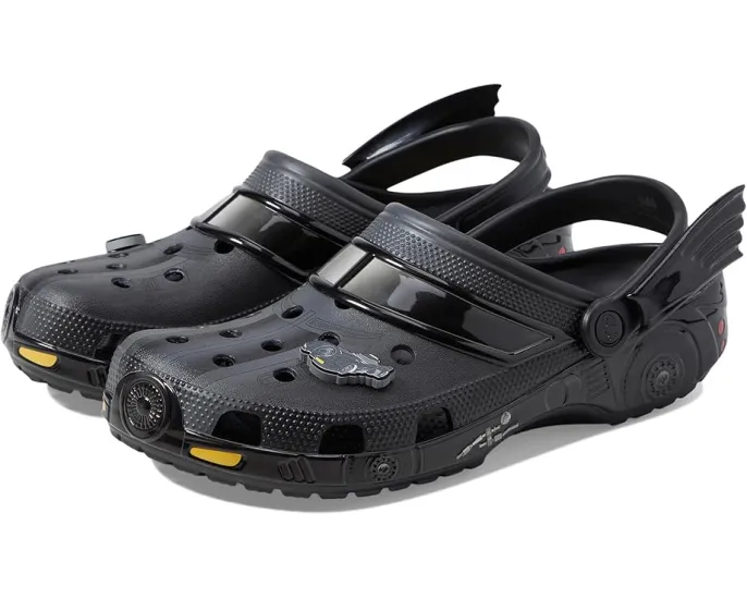 Кроксы Crocs Classic Adjustable с ремешком и дизайном Бэтмена