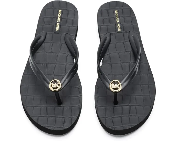 MICHAEL Michael Kors шлепанцы Posie с тонким клином и фирменным шармом