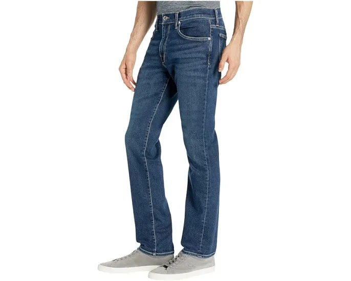 Прямые узкие джинсы Joe's Jeans Brixton в темной промывке