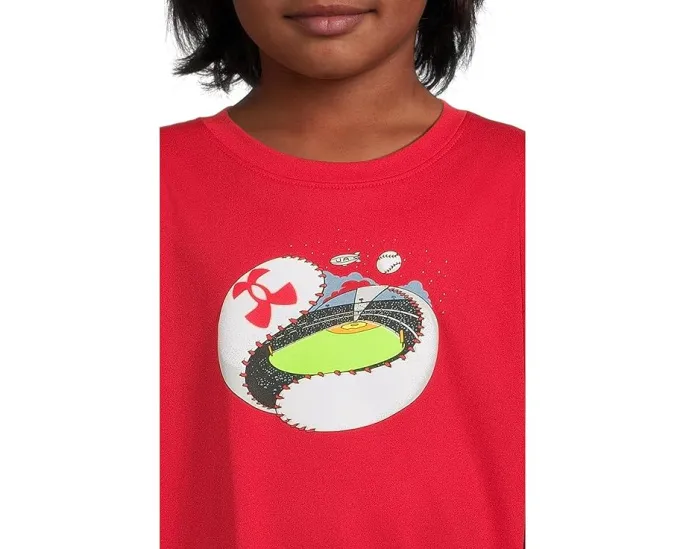 Under Armour Kids Бейсбольная футболка с длинным рукавом Baseball Unravel Tech