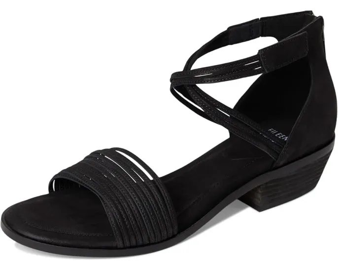 Сандалии Eileen Fisher Viro с низким квадратным каблуком и молнией