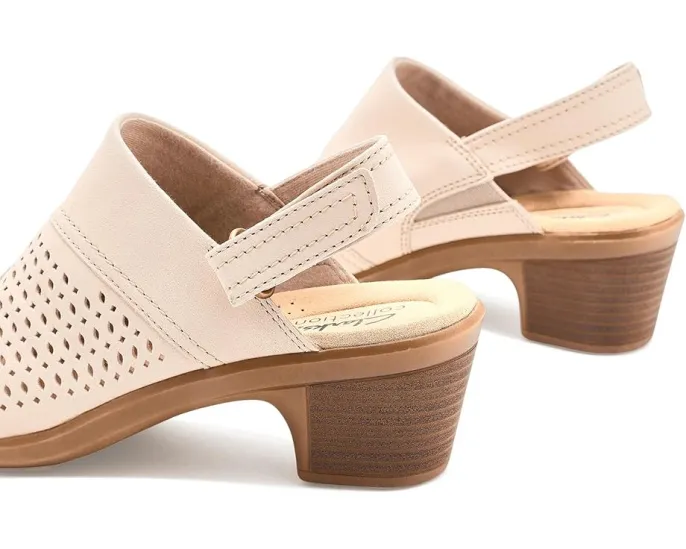 Босоножки на устойчивом каблуке Clarks Emily 2 Mist с регулируемой застежкой